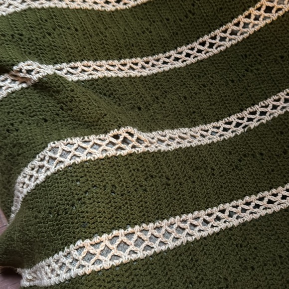 Handmade Afghan lap/throw detail blanket 
Locally made in Maine 
Crochet blanket - Picture 7 of 7